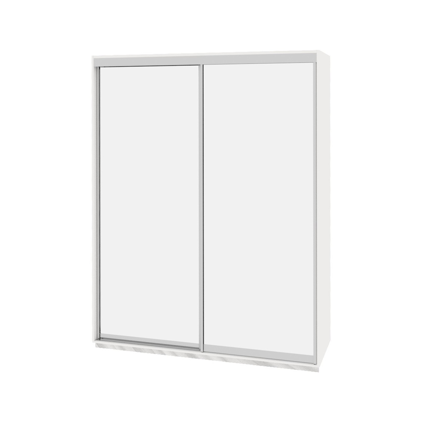 

Шкаф-купе Виват — 2 двери (ДОМ) Зеркало-Белый 170x60x240