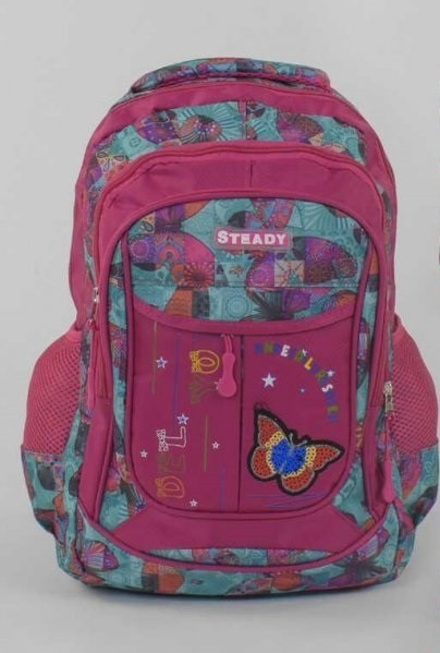 

Рюкзак школьный "Бабочки" Steady Best Bags розовый