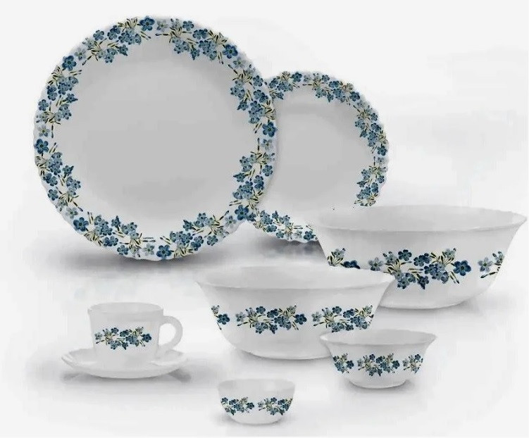 

Сервиз столовый Fest Blue Garden 19 предметов Luminarc Q0389