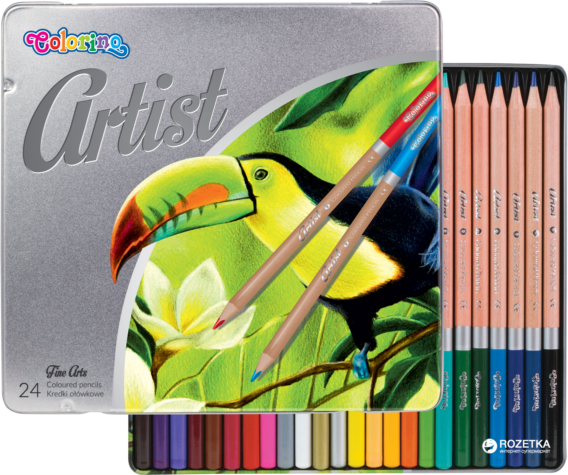 

Карандаши цветные Artist Colorino 24 шт 24 цветов (83263PTR) (5907690883263)