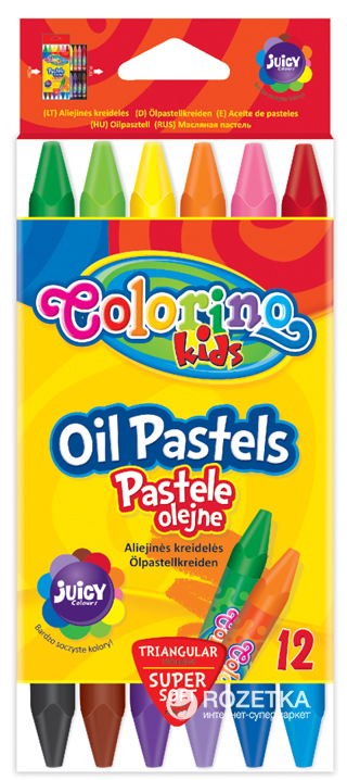 

Пастель масляная Colorino трехгранная 12 цветов (32636PTR)
