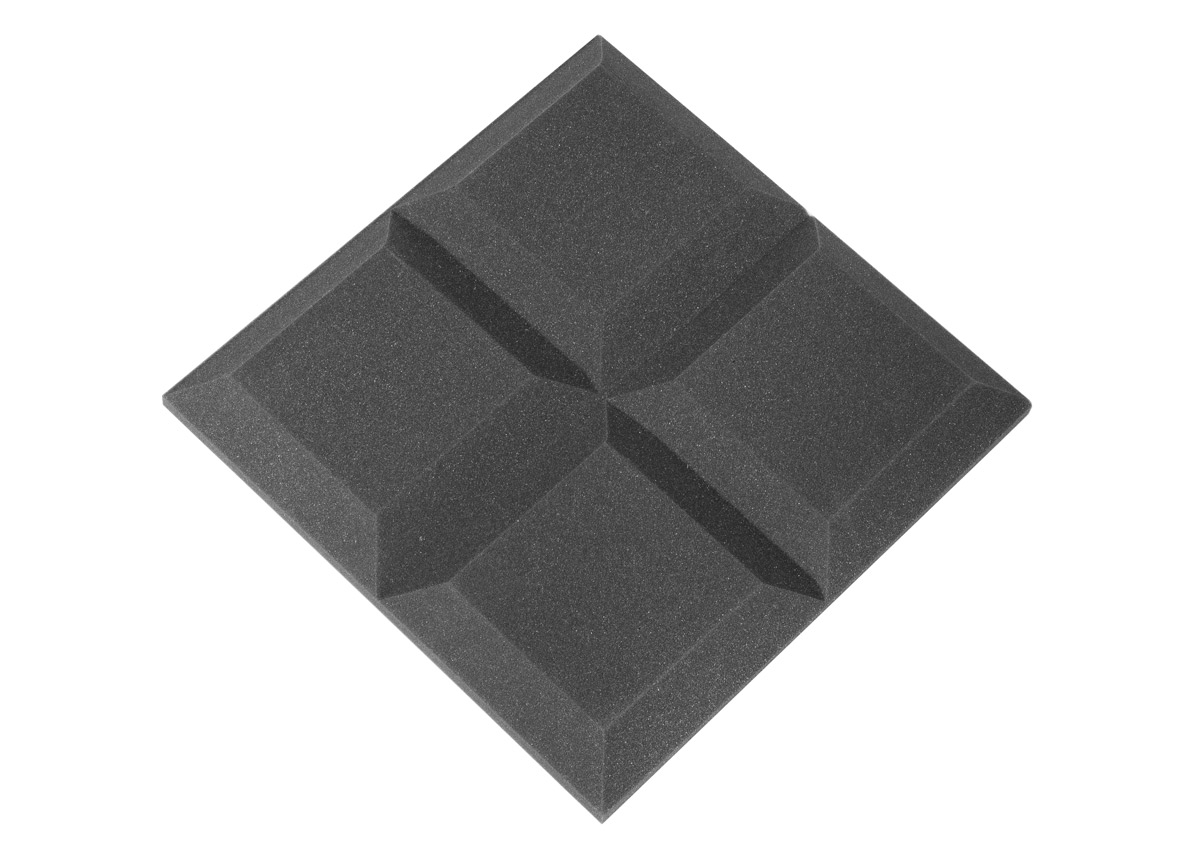 

Панель из акустического поролона Ecosound Quatro 50 50х50 см Черный графит