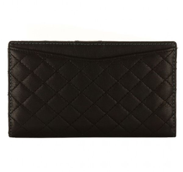 

Кошелек из натуральной кожи Sienna Rose P5145 c RFID (Black Quilt)