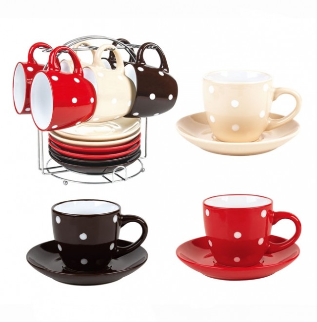 

Набор чайный Ностальгия на металлической стойке 250 мл микс Helios 2844