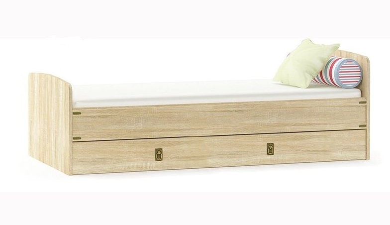 

Ліжко односпальне Мебель Сервіс Валенсія + каркас 90х200 дуб самоа