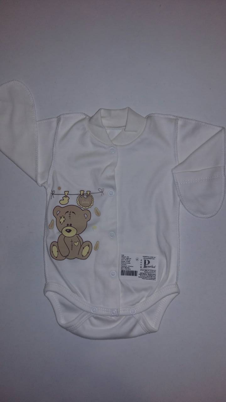 

Боди длинный рукав Penetka 0231 56см62см(р) молочный