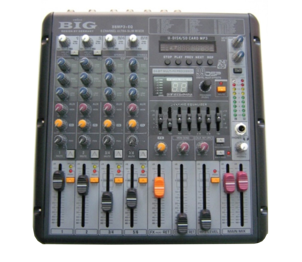 

Микшерный пульт BIG X6MP3+EQ