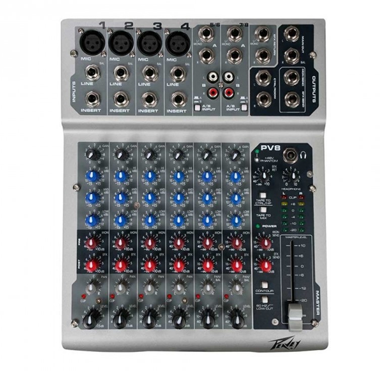 

Микшерный пульт Peavey PV8 4mono+2stereo