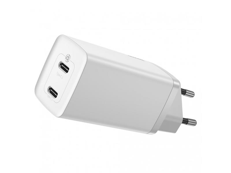 

Сетевое зарядное устройство Baseus GaN2 Lite (2USB) 65W White (CCGAN2L-E02)