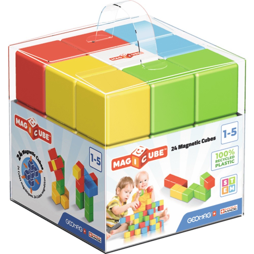 

Магнитный конструктор Geomag Magicube Full Color Recycled Crystal 24 элемента (G056)