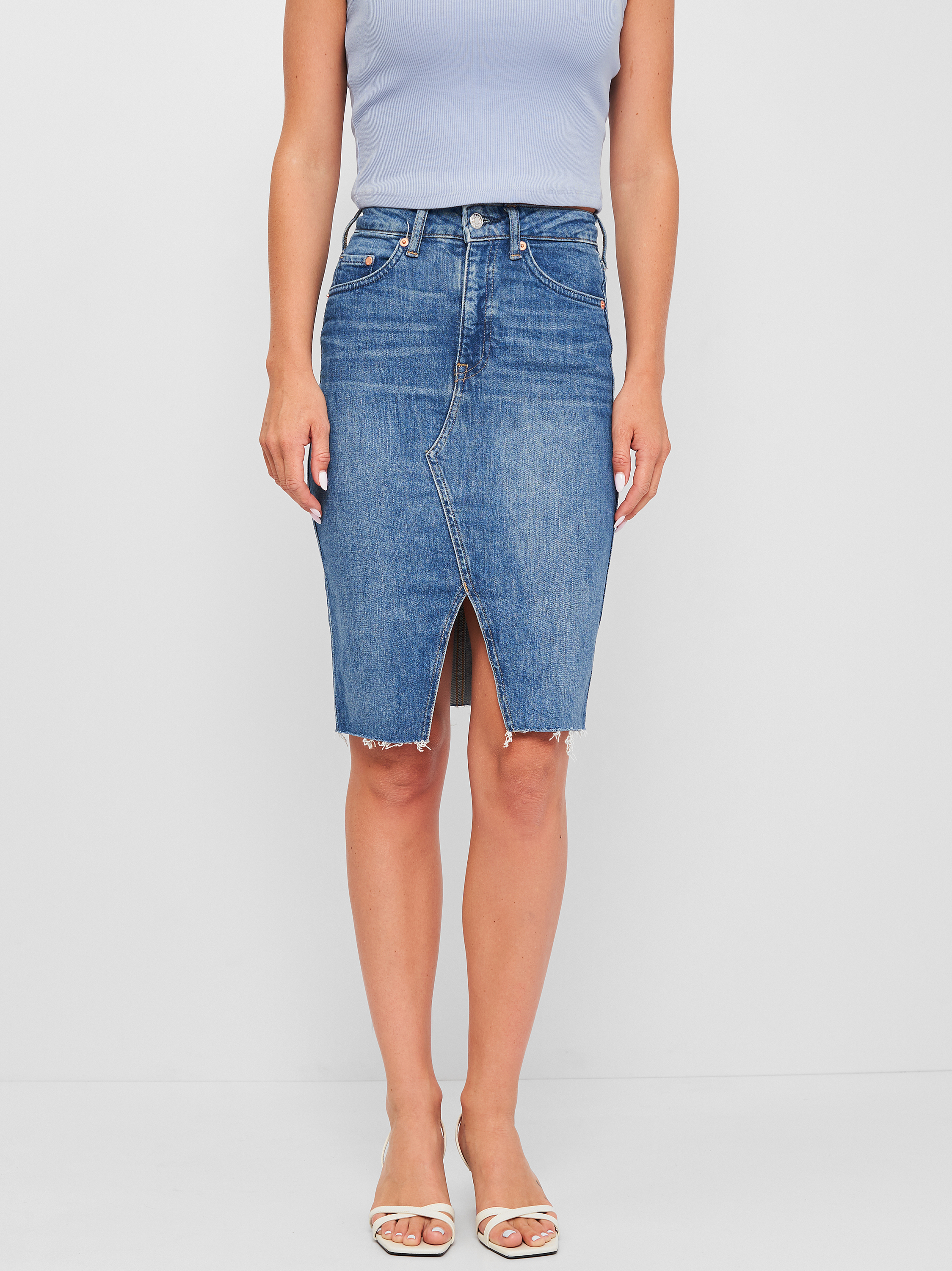 

Юбка джинсовая H&M 97161928 36 Синяя