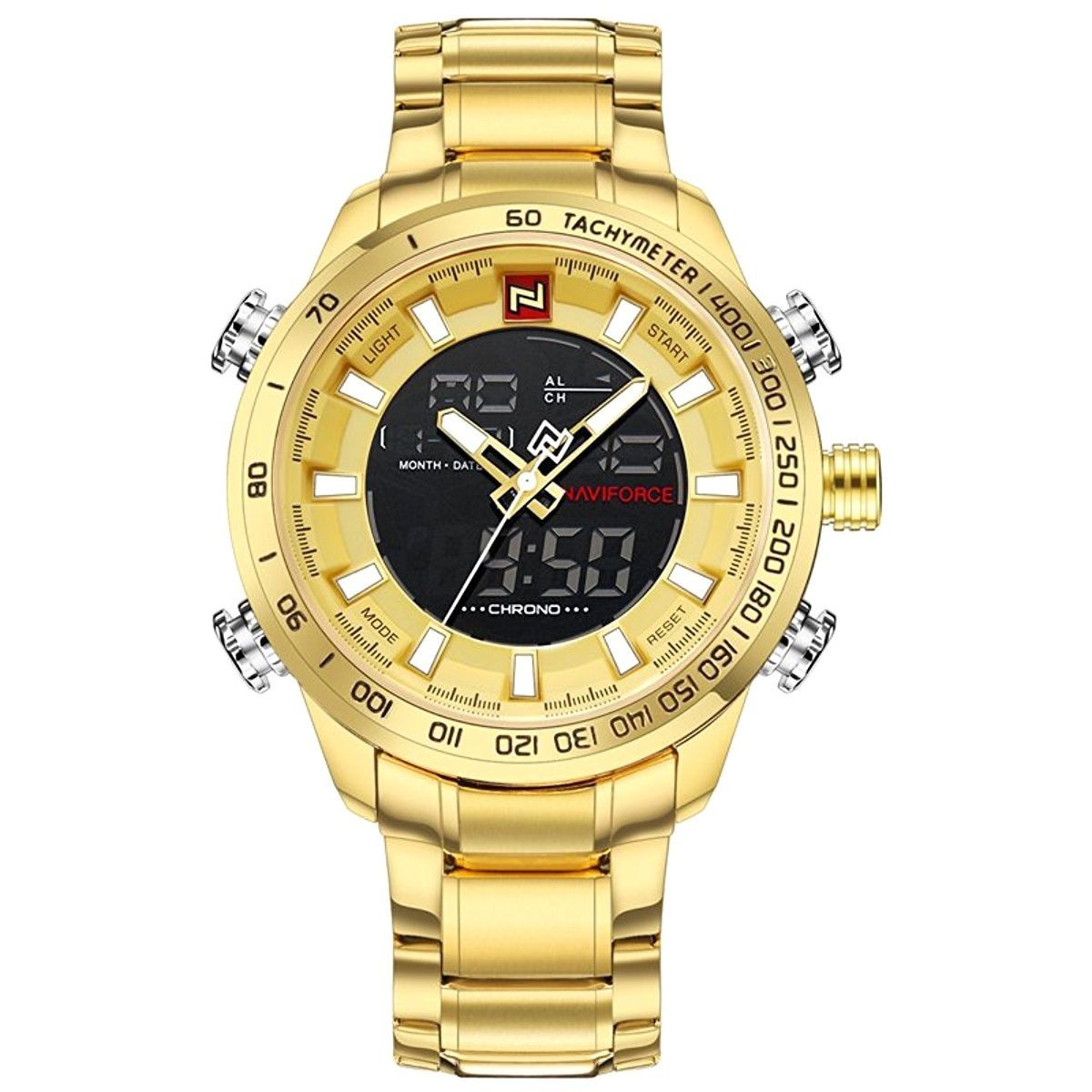 

Мужские часы Naviforce Savonna Gold GG-NF9093