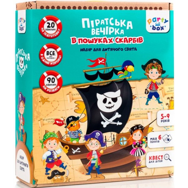 

Набор для праздника Vladi Toys Пиратская вечеринка VT6010-03 на украинском языке