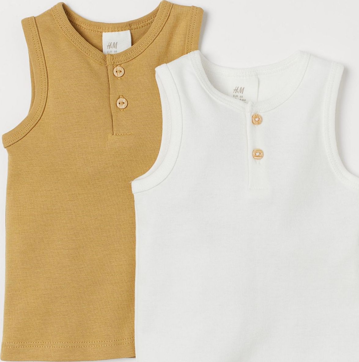

Майка H&M 0739461 86 см 2 шт Разноцветная