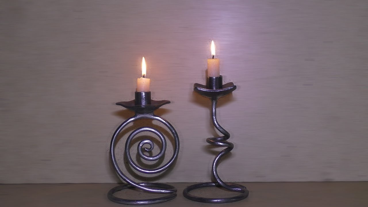 Проект подсвечник из металла