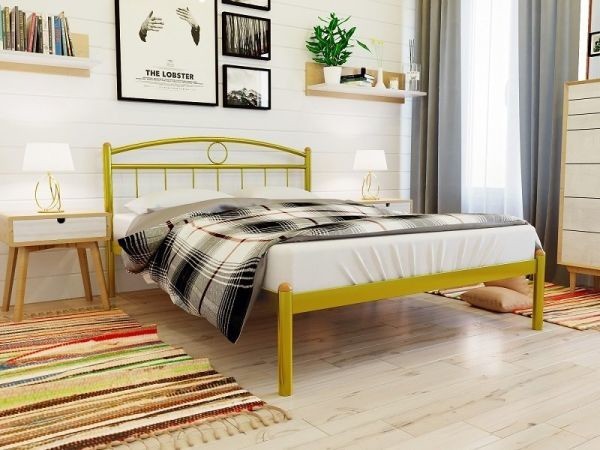 

Кровать Inga Метакам 120х190 см. Золото