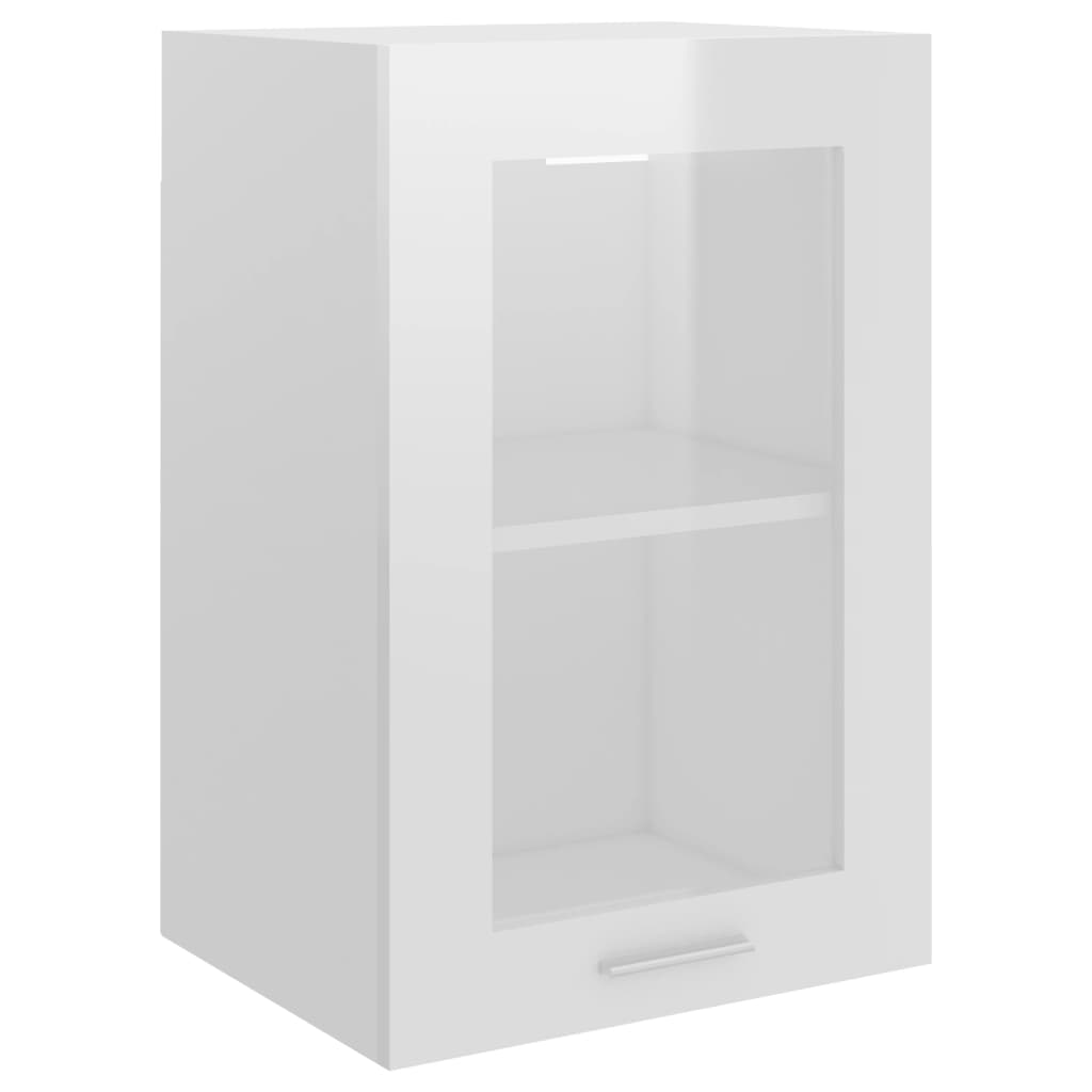 

Глянцевий верхній модуль зі склом Shumee білий ДСП 40x31x60 см 802510