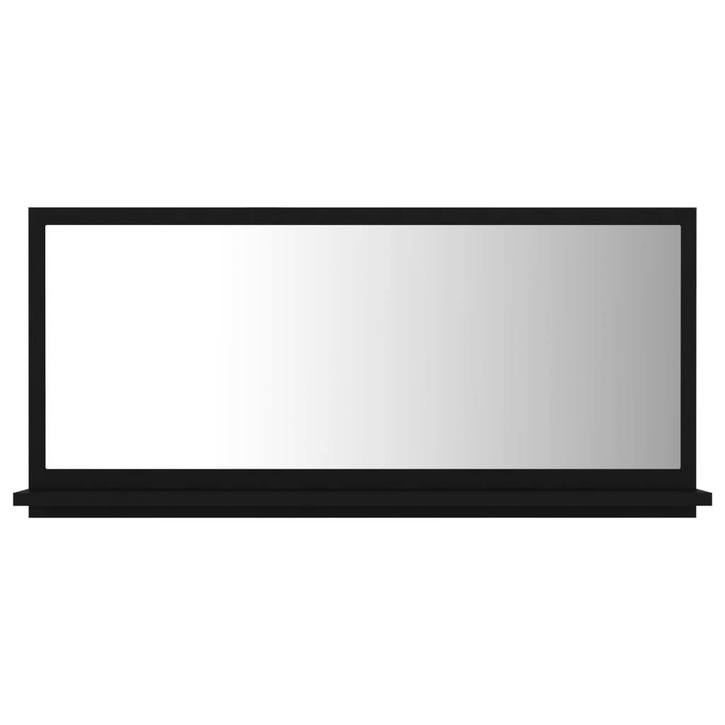 

Дзеркало для ванної кімнати Shumee чорний ДСП 80 x 37 см 804572