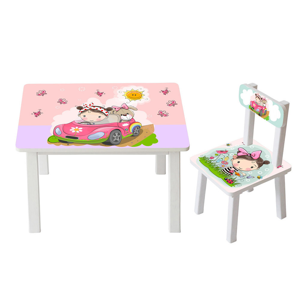 

Столик Bambi Девочка и авто BSM2K-09 White / Pink / Blue (BSM2K)