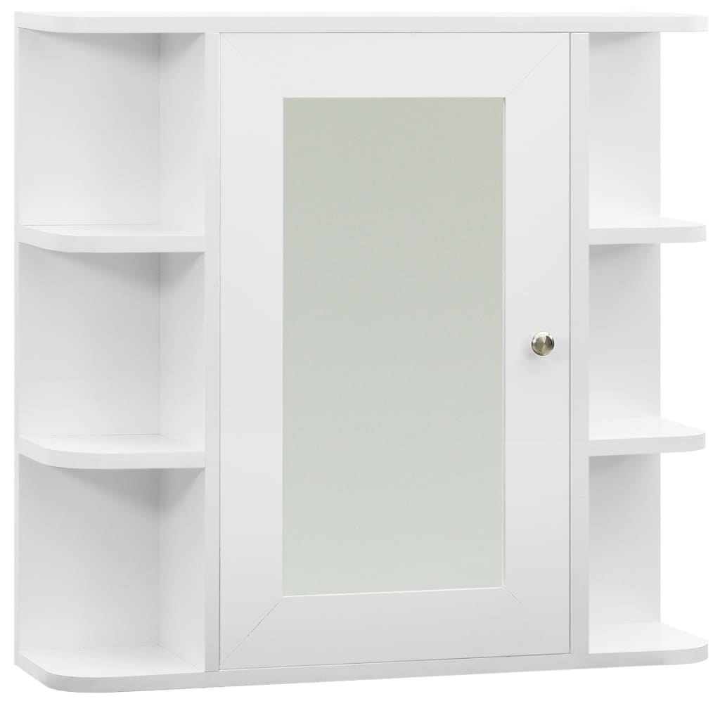 

Дзеркальна шафа для ванної кімнати Shumee білий МДФ 66 x 17 x 63 см 323601