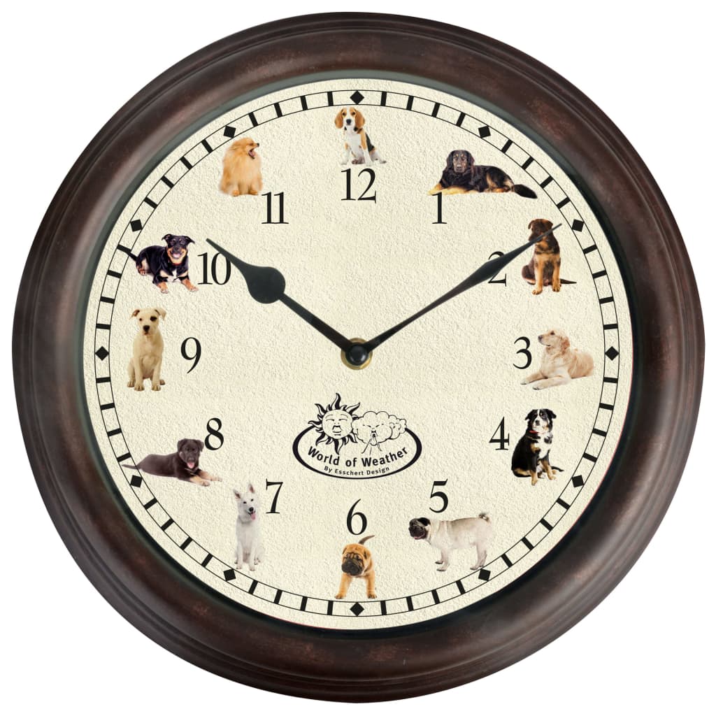 

Годинник Shumee з собаками Esschert Design різнобарвний 428858