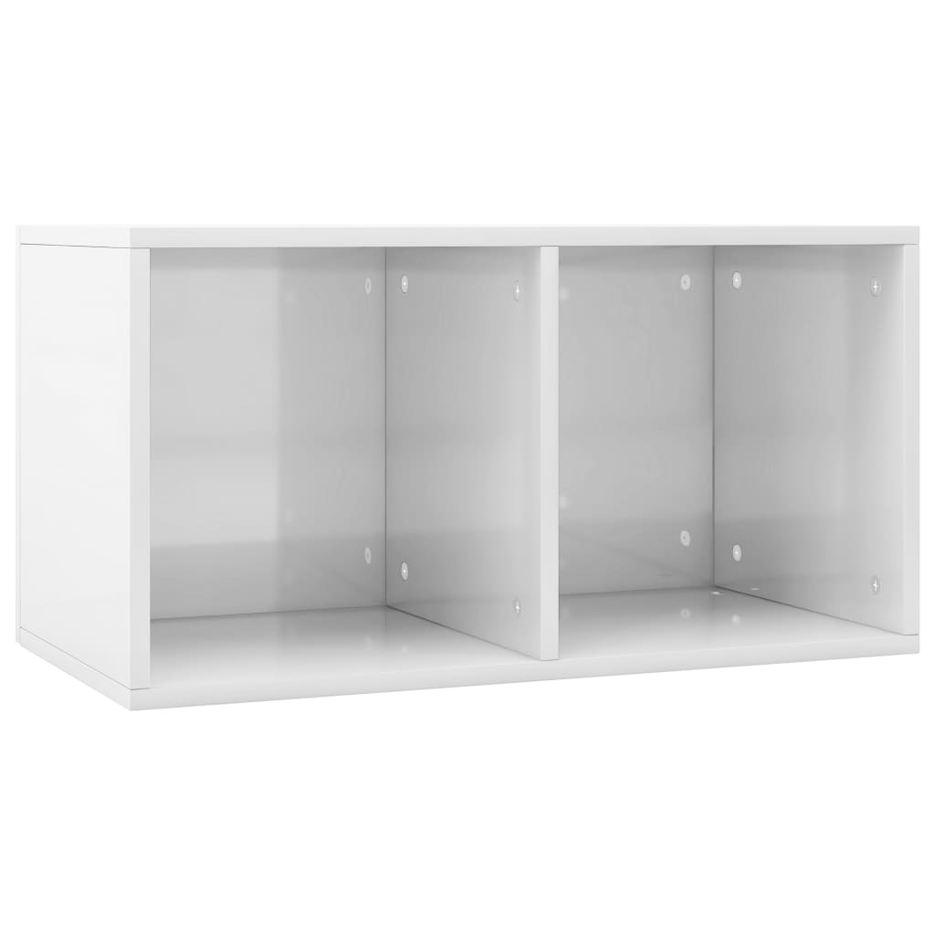 

Стелаж глянцевий для пластинок Shumee білий ДСП 71x34x36 см 800123