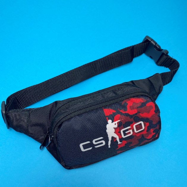 

Поясная сумка бананка CS GO КС ГО контр страйк черный