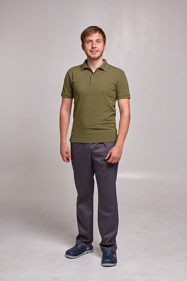 

Костюм медицинский мужской СпецМед Polo р58 Хаки/Асфальт