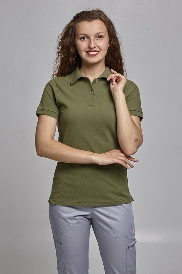 

Женская футболка POLO W СпецМед  Хаки, Женская футболка POLO W СпецМед XL Хаки