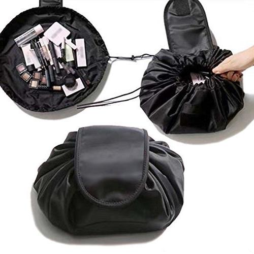 

Ленивая сумка-косметичка органайзер для косметики KITU BAG чёрная