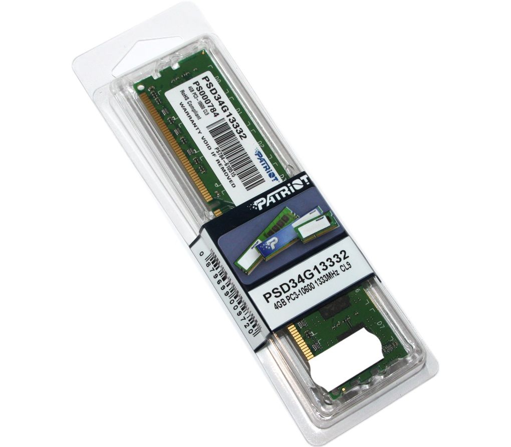 

Модуль памяти DDR3 4GB/1333 Patriot Signature Line PSD34G13332