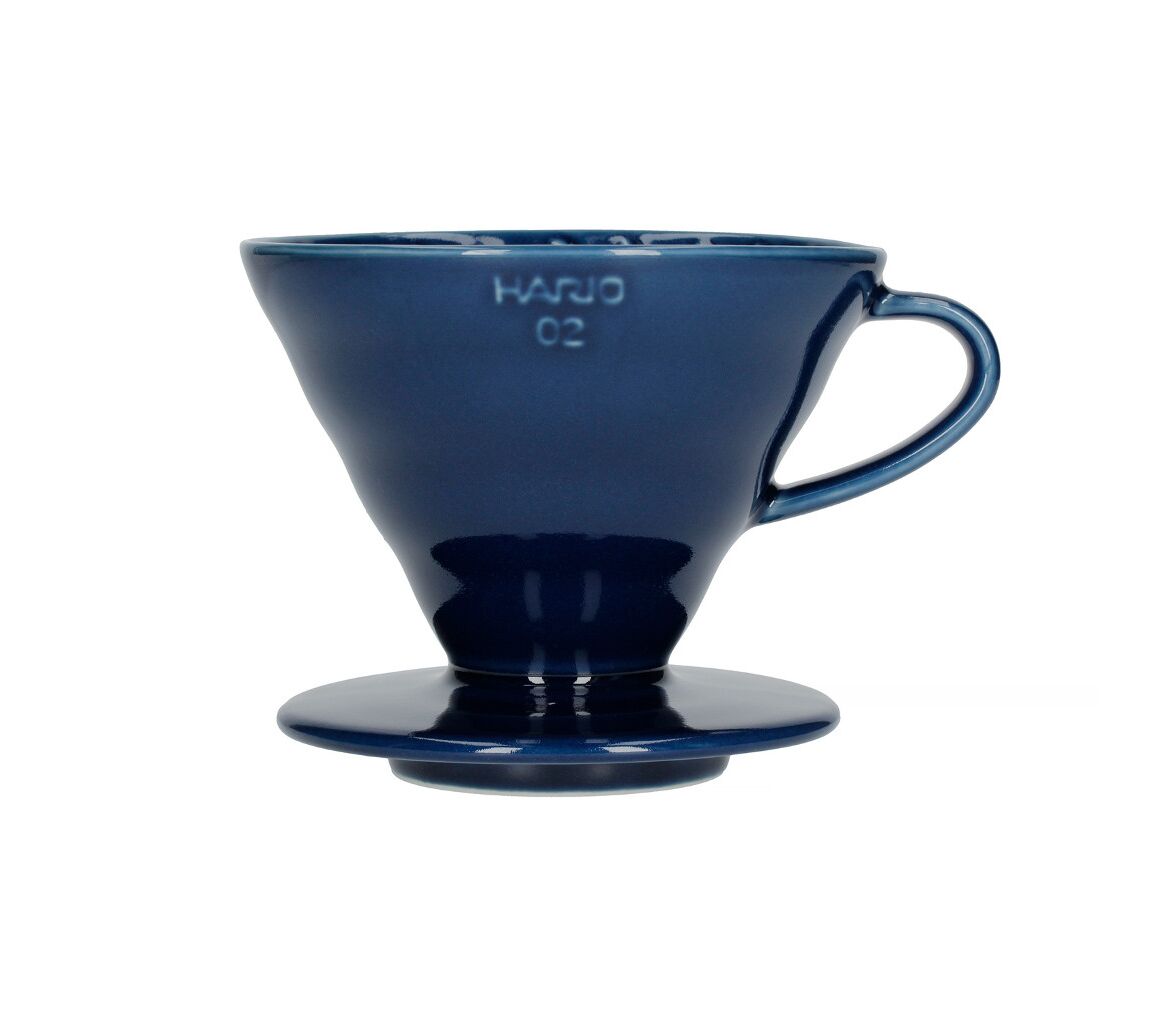 

Пуровер Hario V60 02 керамический індиго