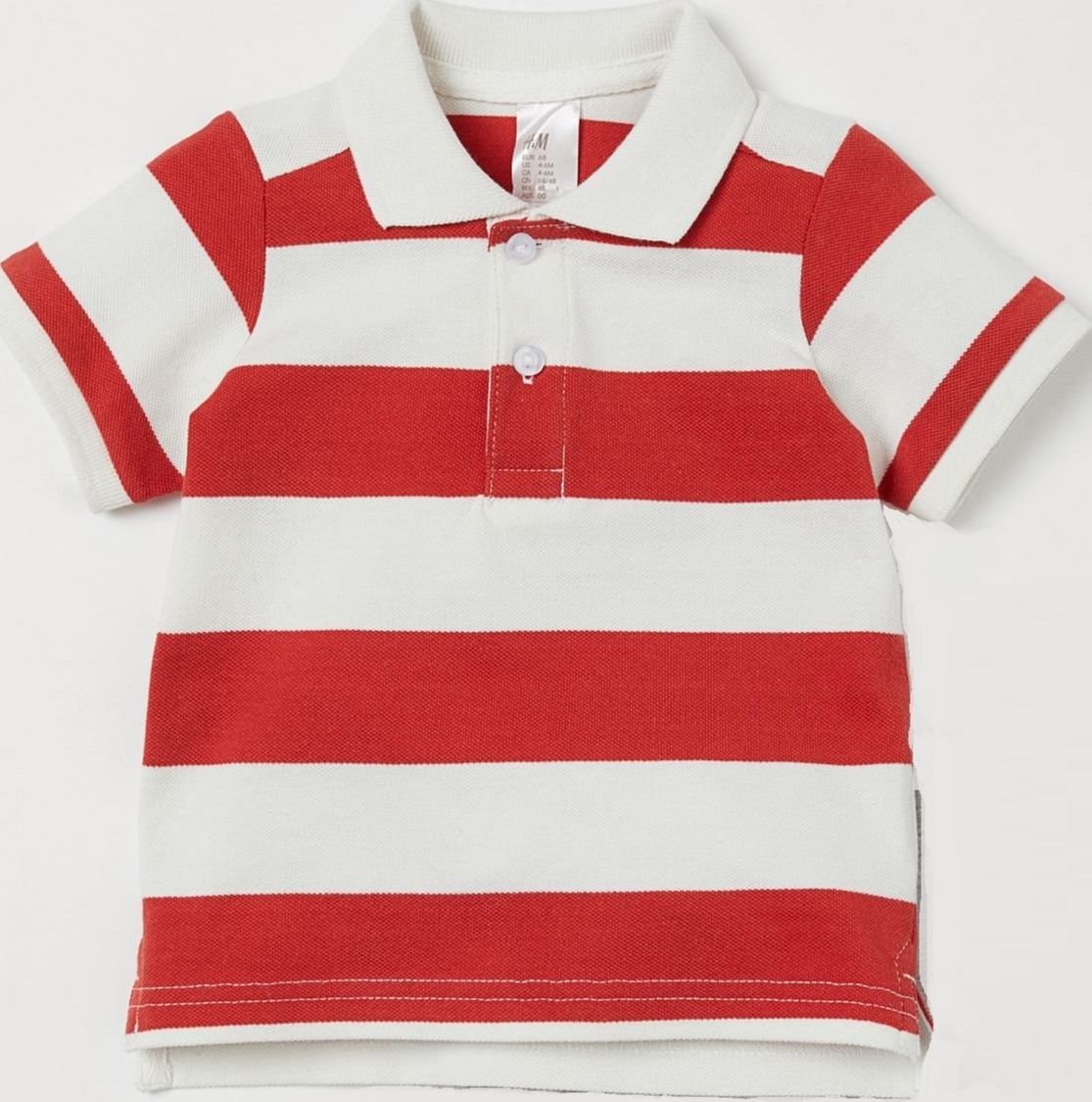 

Поло H&M 0733490 9 86 см Белое