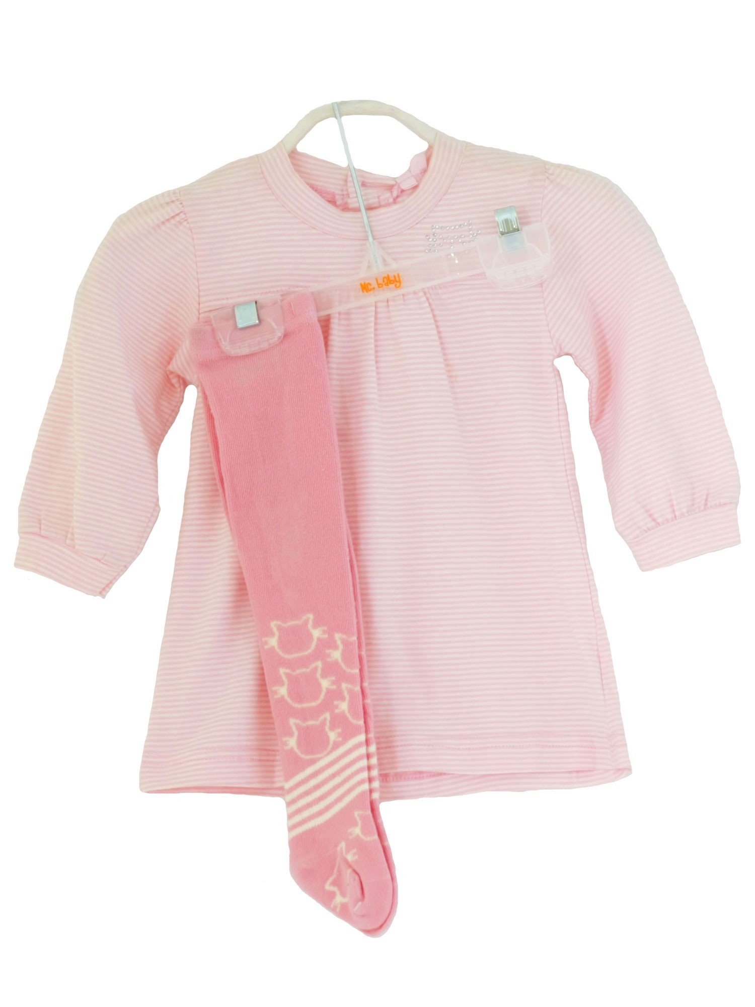 

Костюм: Платье, колготы Losan Mc baby girls (028-8051AD/230) Молочно розовый M3-62 см