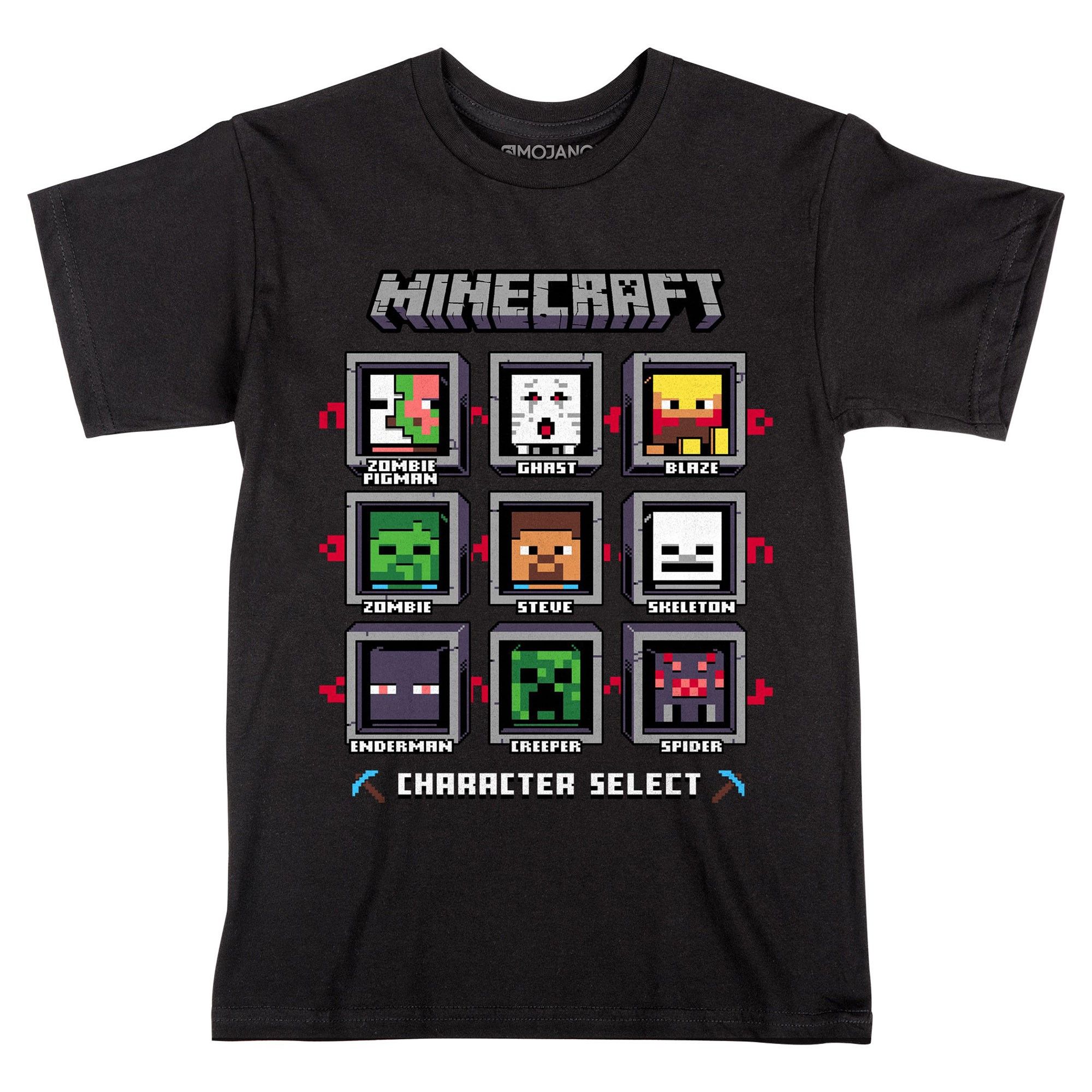 

Футболка JINX Minecraft - Character Select Black, Youth L