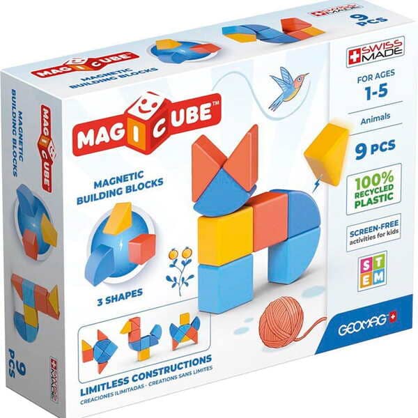 

Магнитные кубики Geomag Magicube Recycled Животные (9 деталей)