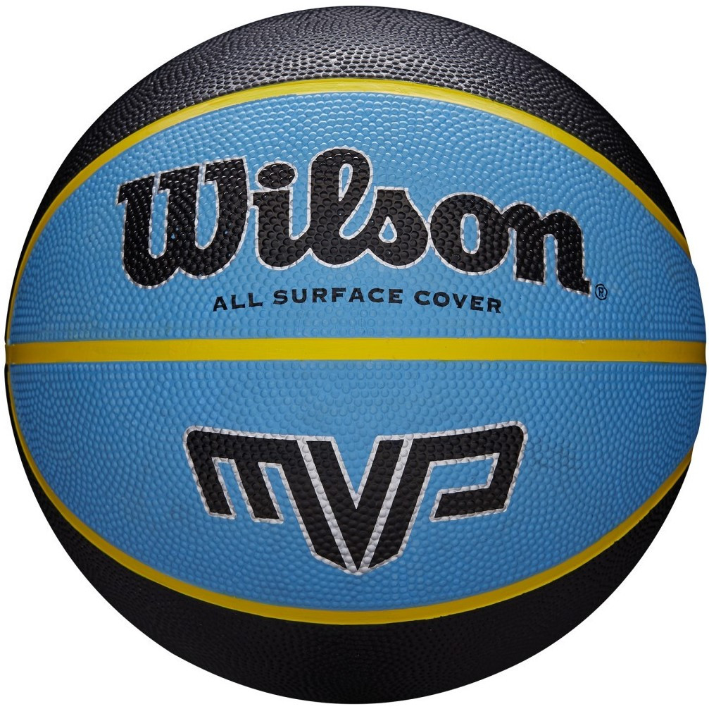 

Мяч баскетбольный Wilson MVP размер 3 резиновый черно-синий (WTB9017XB03)