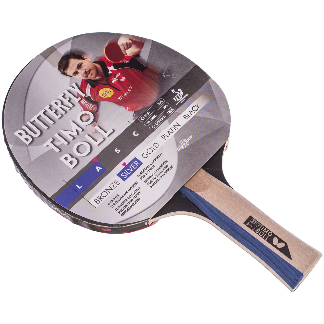 

Ракетка для настольного тенниса Butterfly Timo Boll Silver 85016