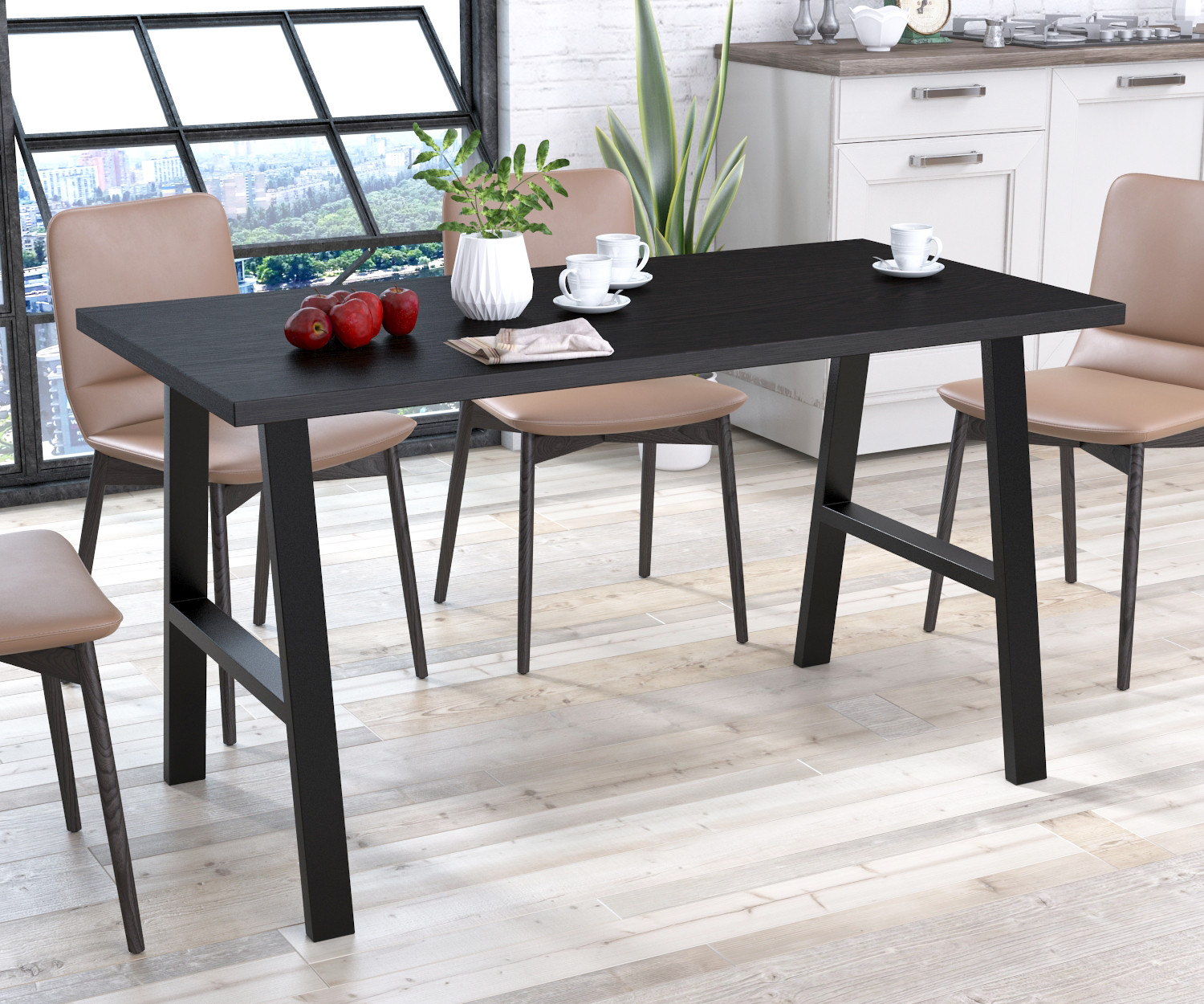 

Стол обеденный Атлант Loft Design Венге Луизиана