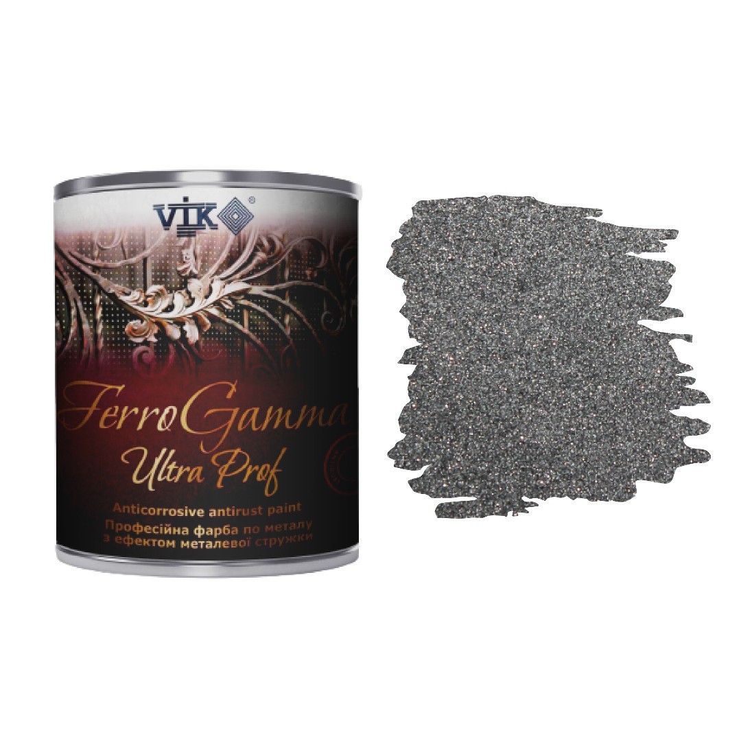 

Профессиональная краска по металлу VIK Ultra Prof Ferro Gamma 2 кг Антрацит