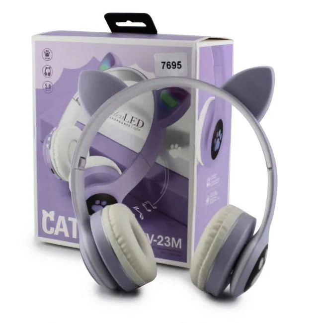 

Беспроводные наушники MDR VZV 23M BT BIG CAT EAR с ушками
