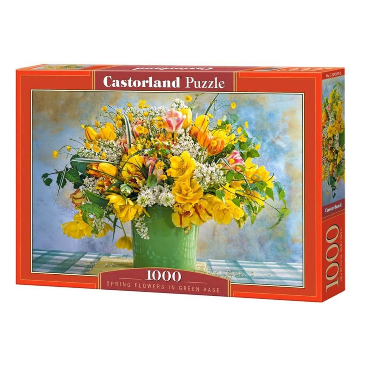 

Пазлы «Весенние цветы в зелёной вазе» Castorland 1000 элементов (С-104567 Castorland (С-104567)