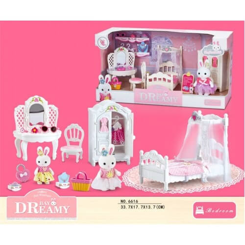 

Мебель Спальня с флоксовым зайчиком 6616 A-Toys (6616)