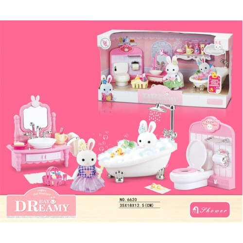 

Мебель Ванная комната с флоксовым зайчиком 6620 A-Toys (6620)