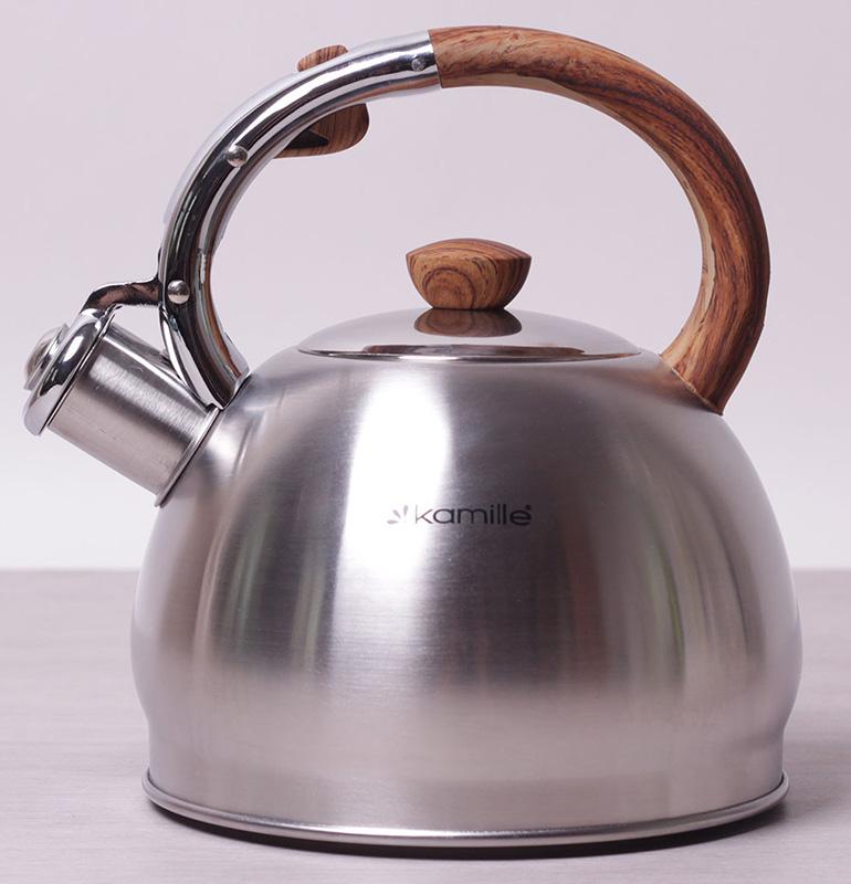 

Чайник из нержавеющей стали Kamille Whistling Kettle 2 л, со свистком