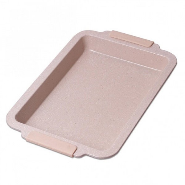 

Форма, противень для выпечки, запекания Kamille Marble 40.5х27х6 см, с силиконовыми ручками