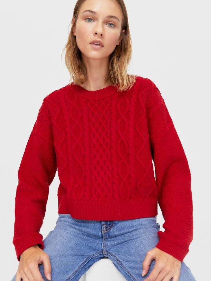 

Джемпер Stradivarius 5069/150/100 S Красный