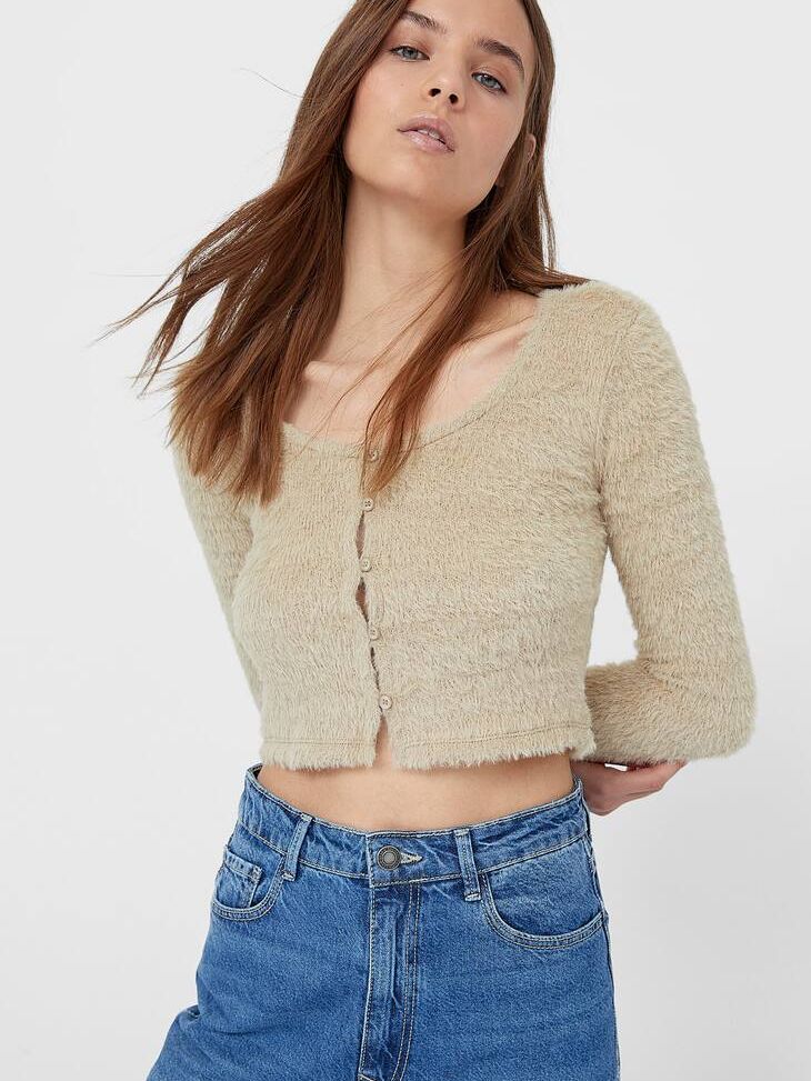 

Топ Stradivarius 8090/128/428 S Бежевый