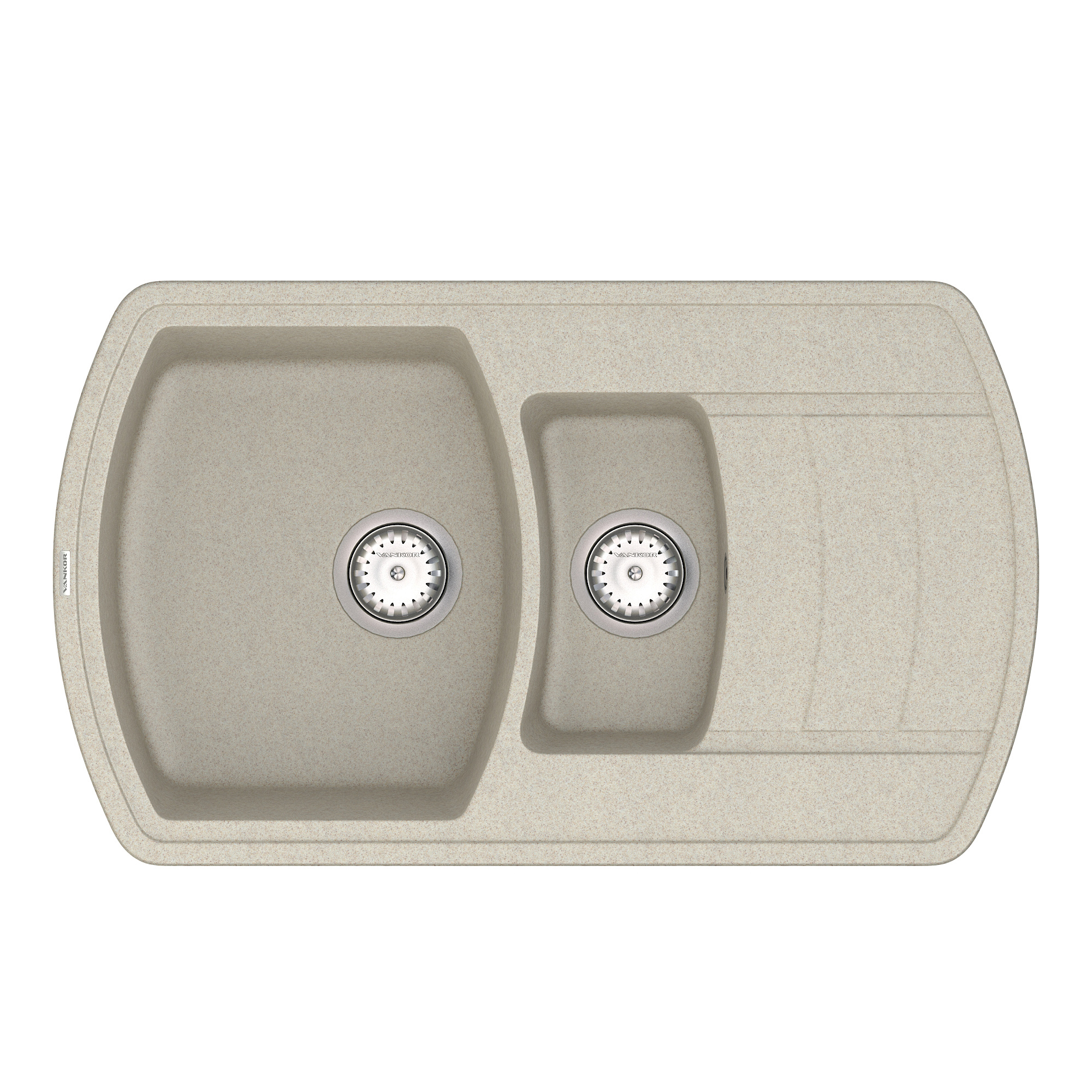 

Мойка Кухонная Vankor Norton Nmp 04.86 Terra + Сифон Vankor
