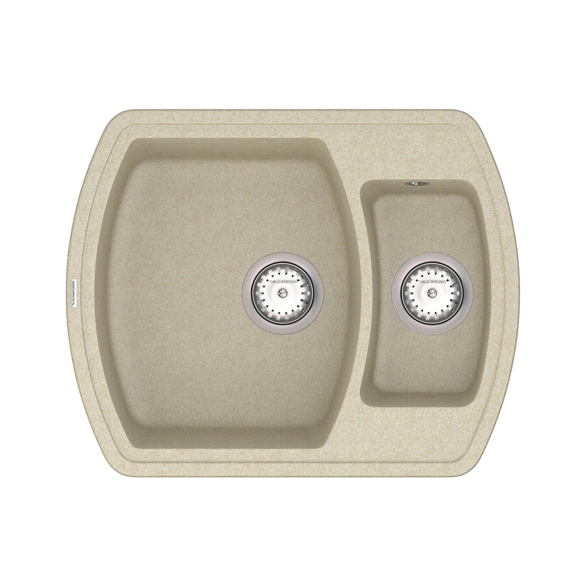 

Мойка Кухонная Vankor Norton Nmp 03.63 Beige + Сифон Vankor